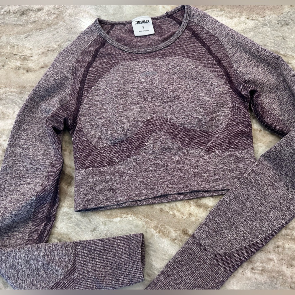 Gymshark Plum Heather Crew Neck Sweater